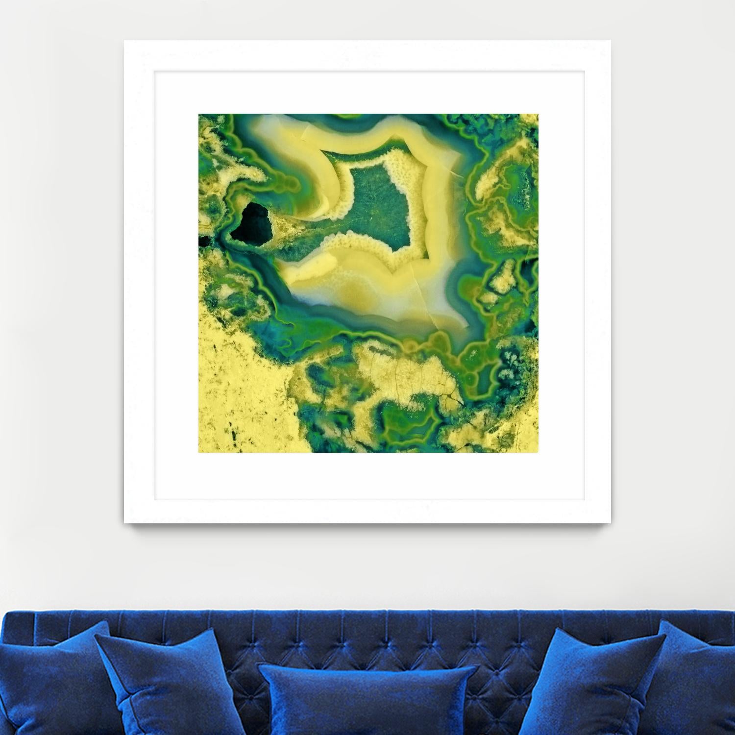 Mineral Rings Geode by GI ArtLab on GIANT ART - green abstract