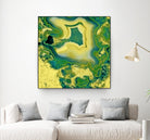 Mineral Rings Geode by GI ArtLab on GIANT ART - green abstract
