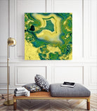 Mineral Rings Geode by GI ArtLab on GIANT ART - green abstract