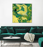 Mineral Rings Geode by GI ArtLab on GIANT ART - green abstract