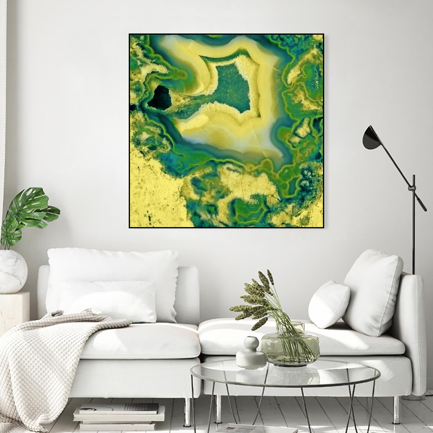 Mineral Rings Geode by GI ArtLab on GIANT ART - green abstract