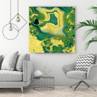 Mineral Rings Geode by GI ArtLab on GIANT ART - green abstract