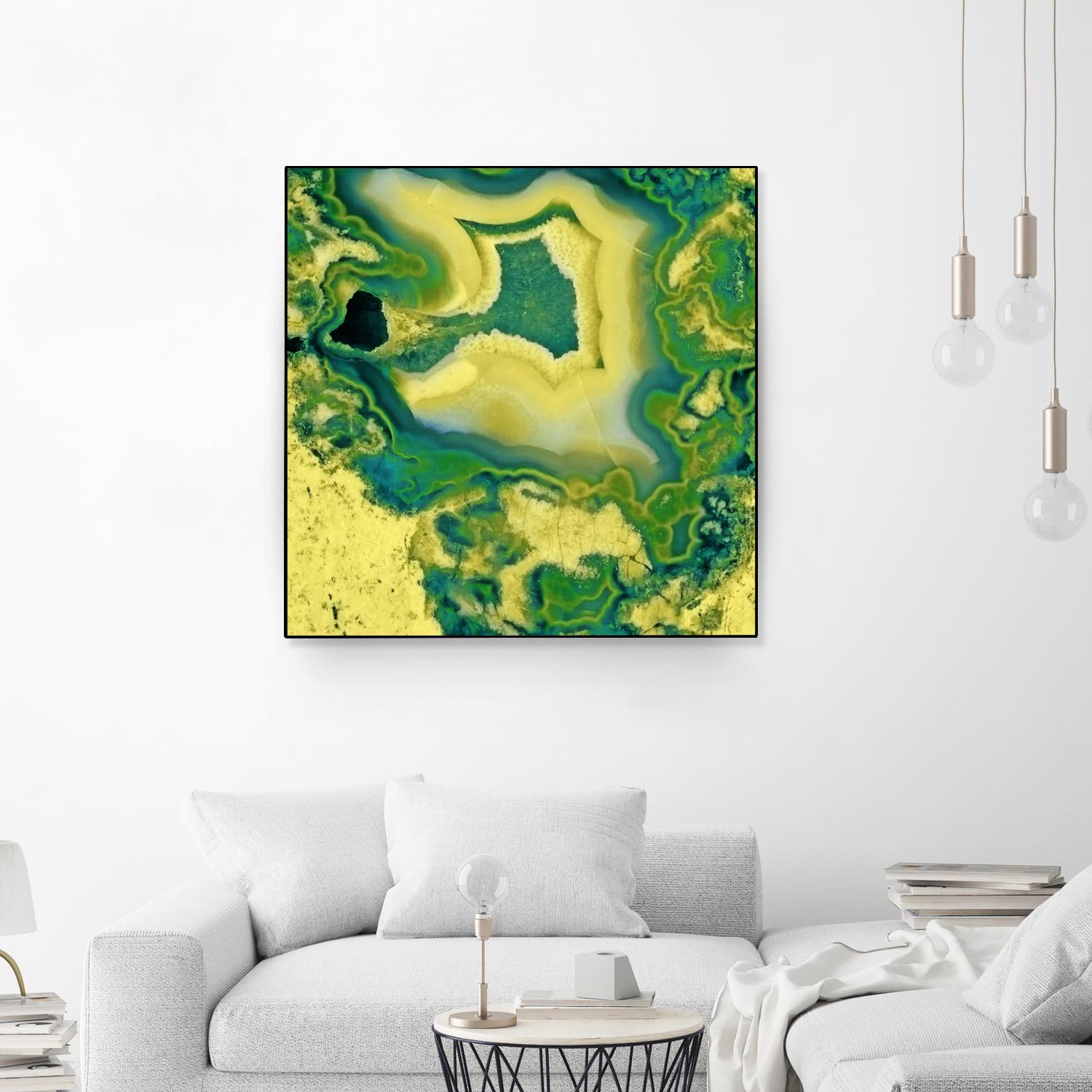 Mineral Rings Geode by GI ArtLab on GIANT ART - green abstract