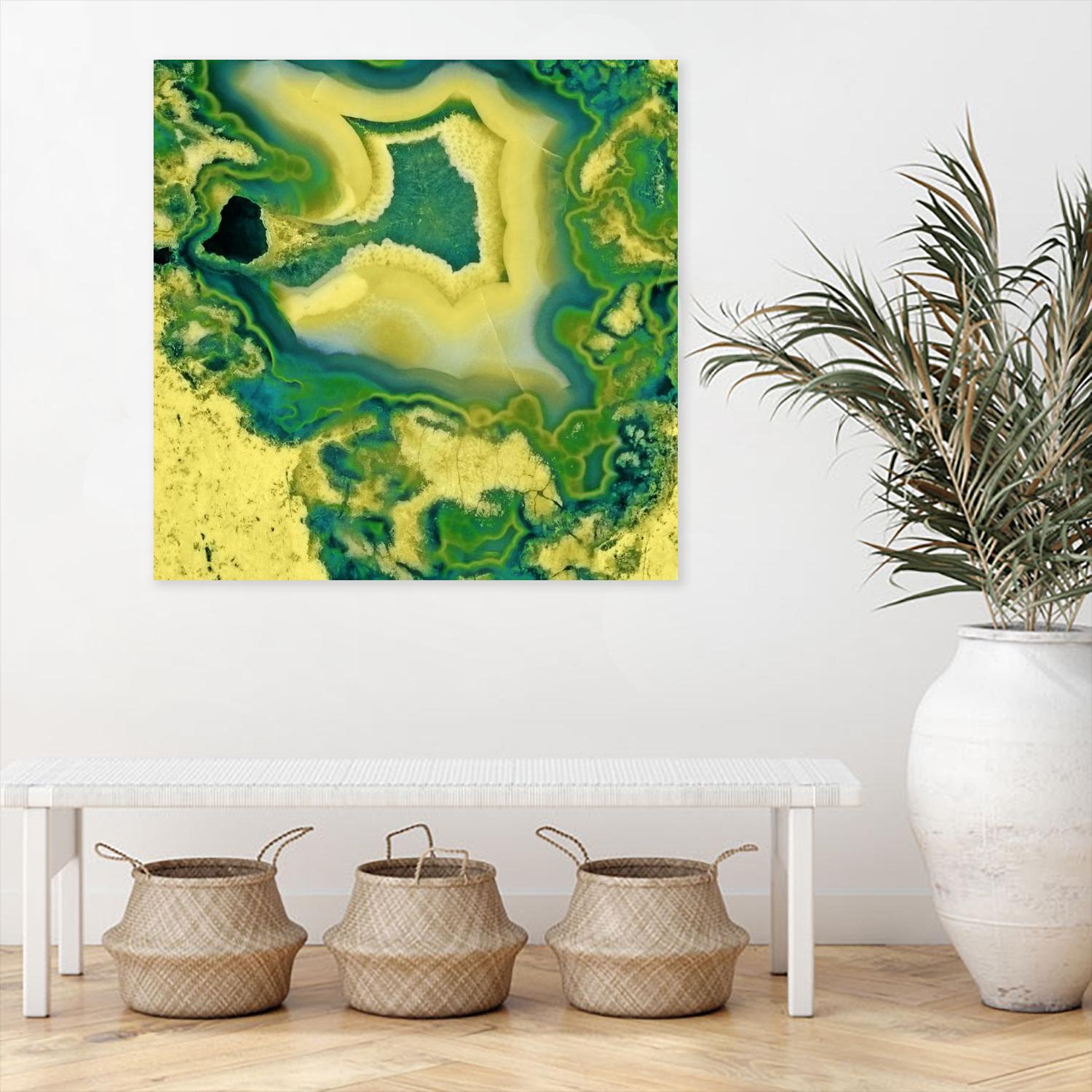 Mineral Rings Geode by GI ArtLab on GIANT ART - green abstract