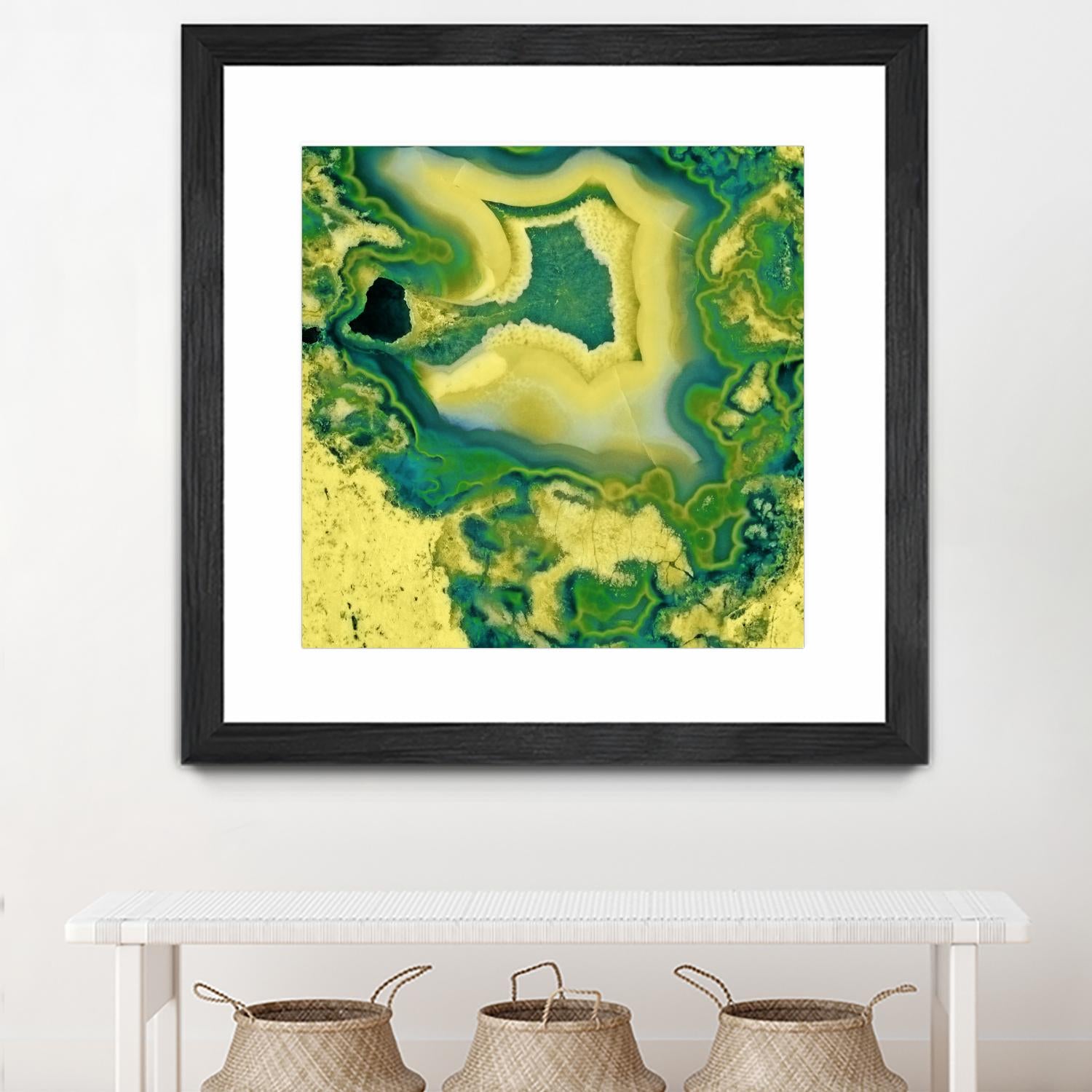 Mineral Rings Geode by GI ArtLab on GIANT ART - green abstract