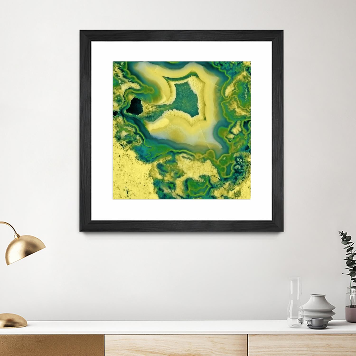 Mineral Rings Geode by GI ArtLab on GIANT ART - green abstract