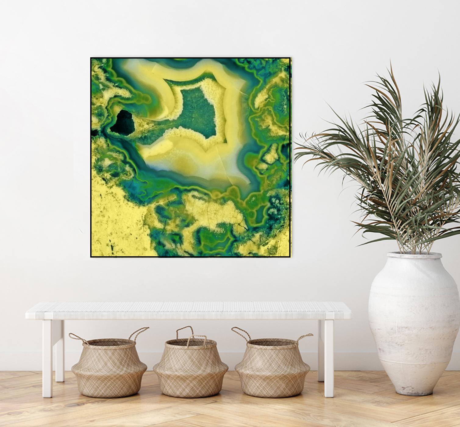 Mineral Rings Geode by GI ArtLab on GIANT ART - green abstract