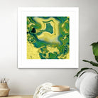 Mineral Rings Geode by GI ArtLab on GIANT ART - green abstract