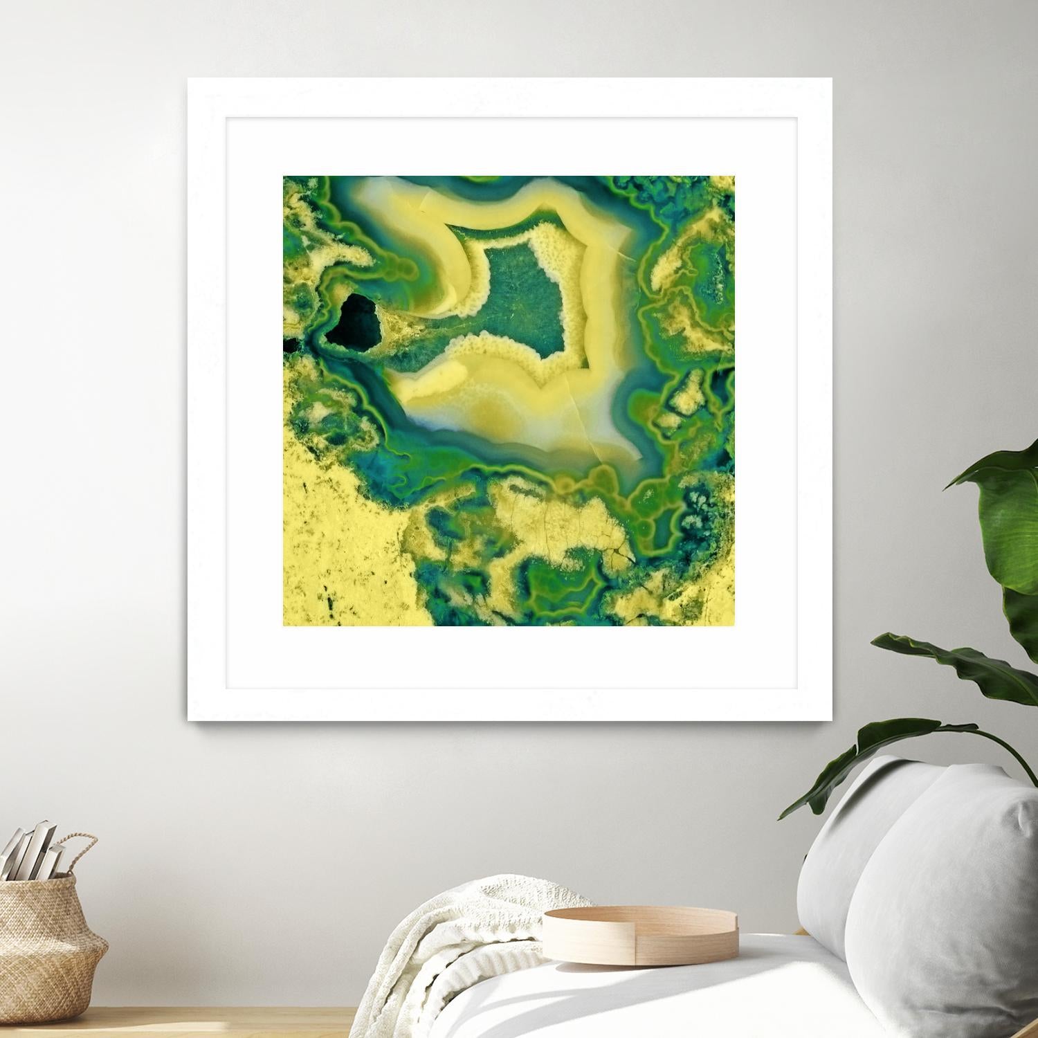 Mineral Rings Geode by GI ArtLab on GIANT ART - green abstract