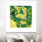 Mineral Rings Geode by GI ArtLab on GIANT ART - green abstract