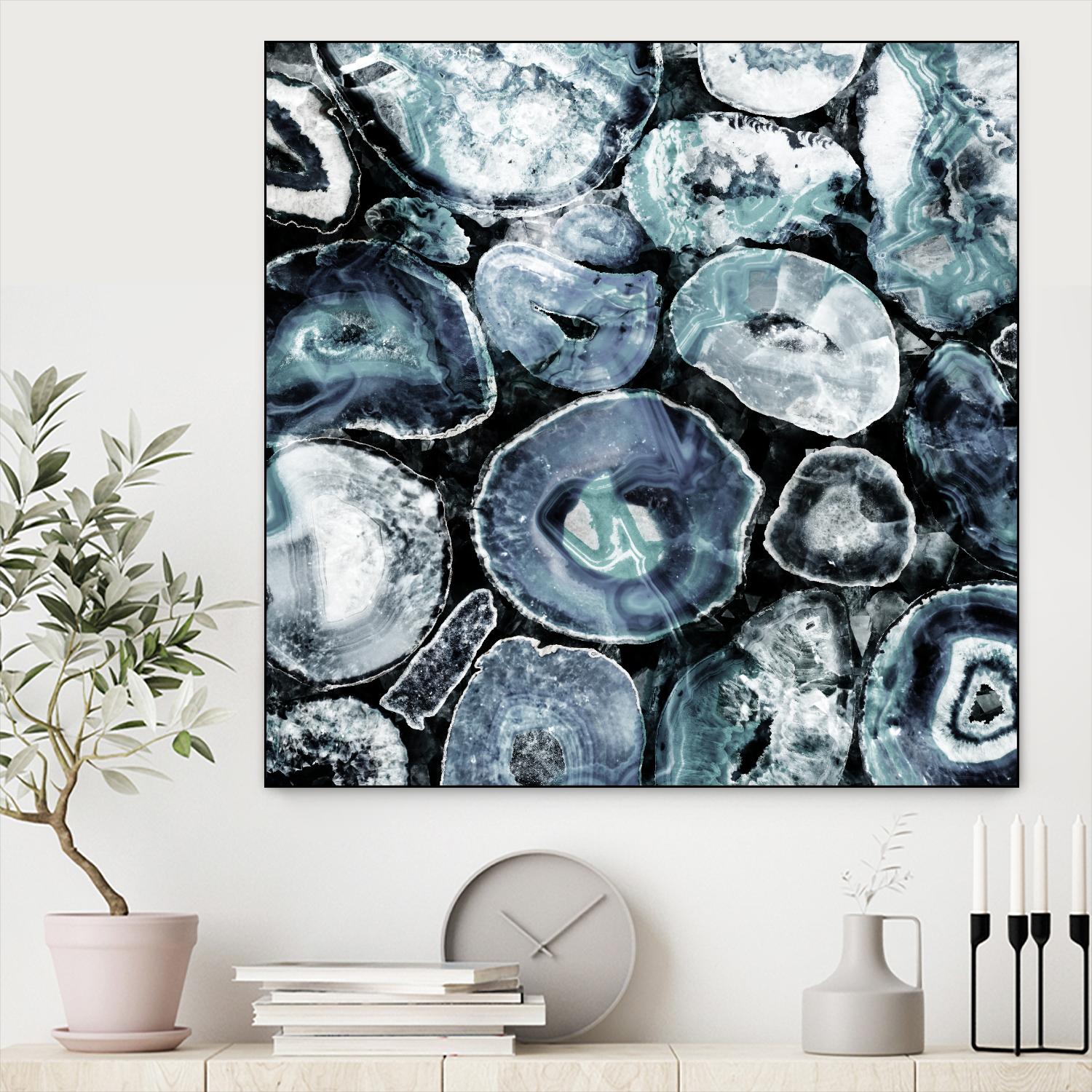 Obsidian B by GI ArtLab on GIANT ART - black abstract