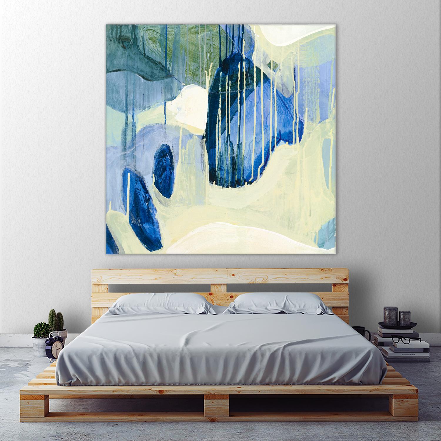 Summer Shower 1 by Glenn Allen on GIANT ART - yellow abstract