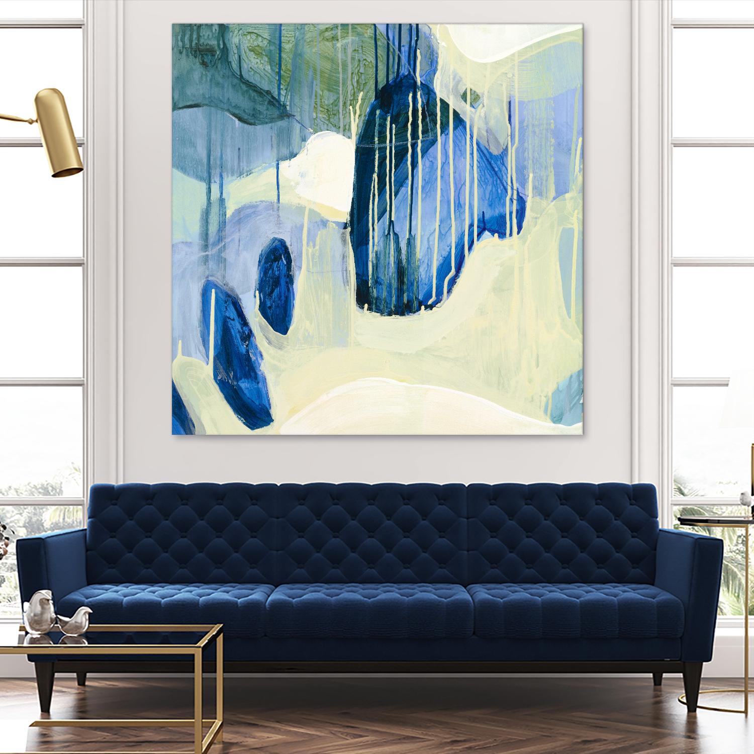 Summer Shower 1 by Glenn Allen on GIANT ART - yellow abstract