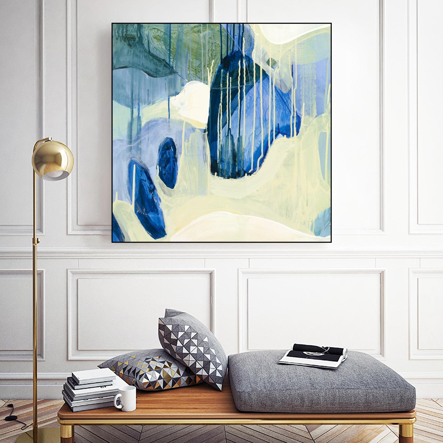 Summer Shower 1 by Glenn Allen on GIANT ART - yellow abstract