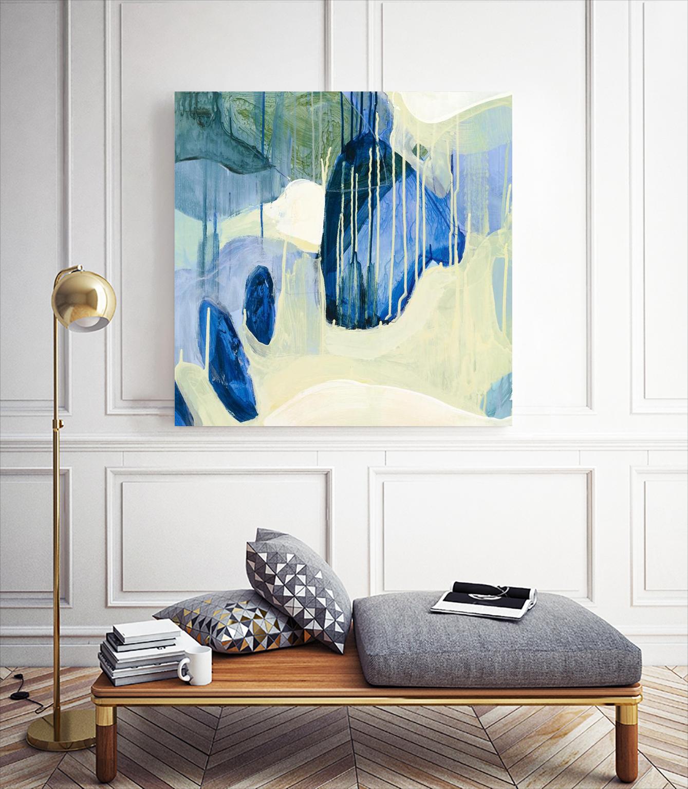 Summer Shower 1 by Glenn Allen on GIANT ART - yellow abstract