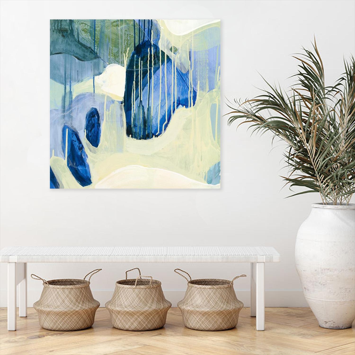 Summer Shower 1 by Glenn Allen on GIANT ART - yellow abstract