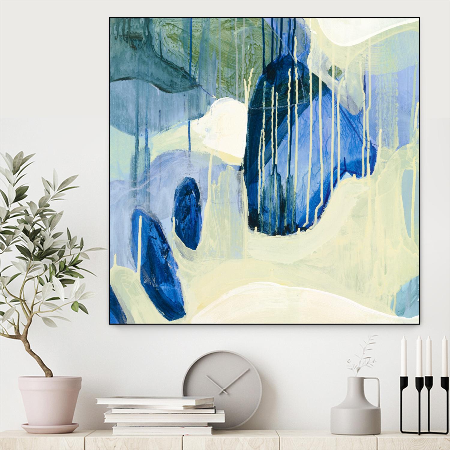 Summer Shower 1 by Glenn Allen on GIANT ART - yellow abstract