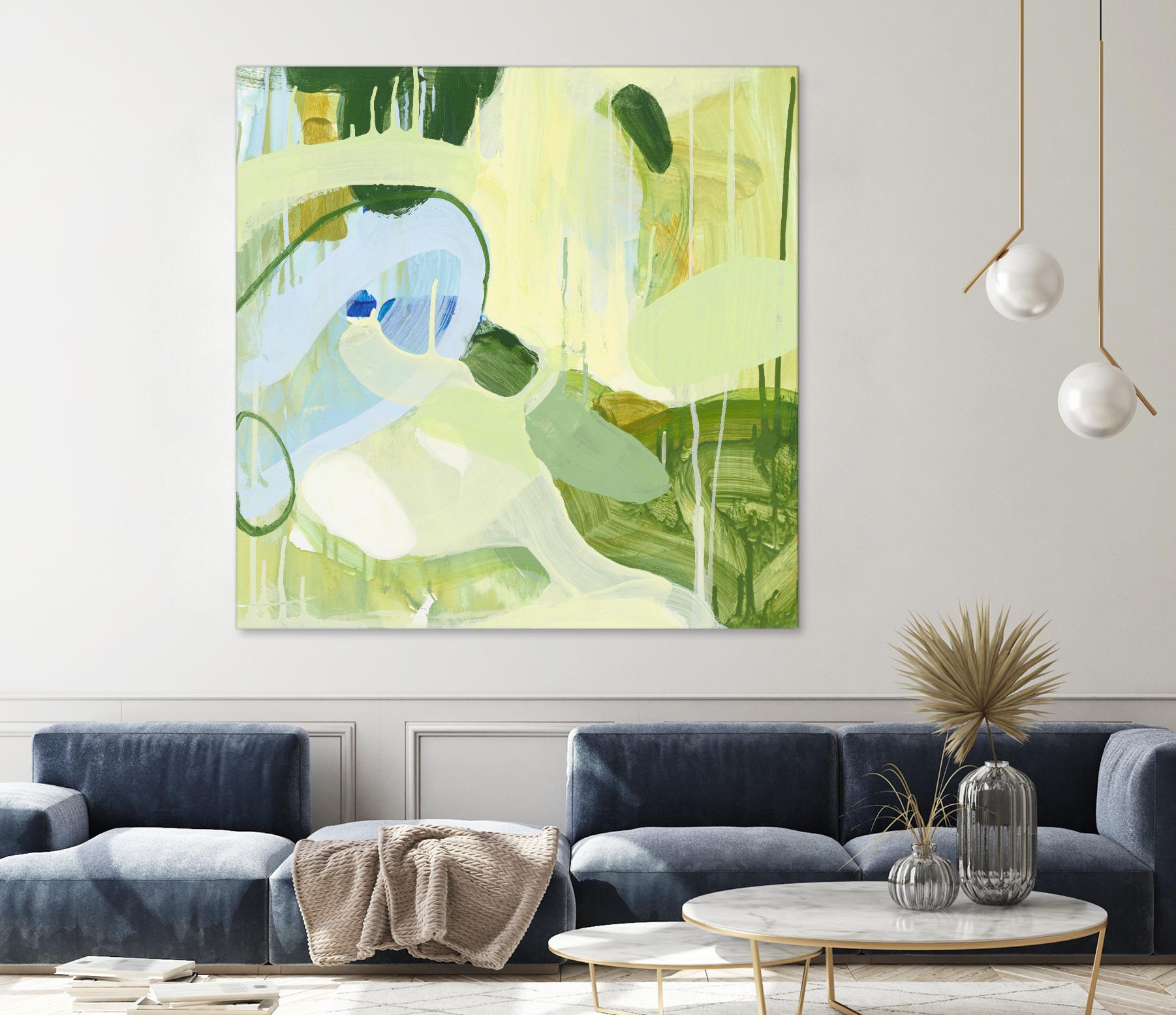 Spring Rain 2 by Glenn Allen on GIANT ART - yellow abstract