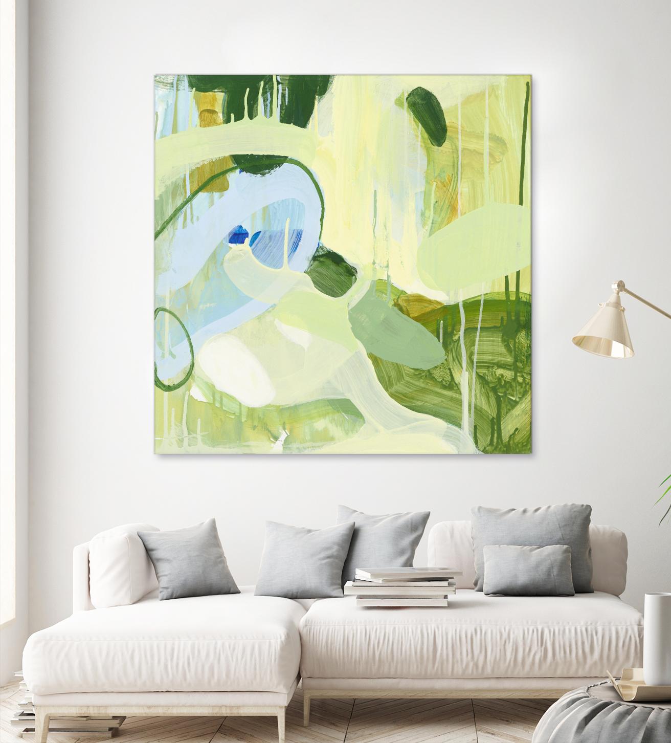 Spring Rain 2 by Glenn Allen on GIANT ART - yellow abstract