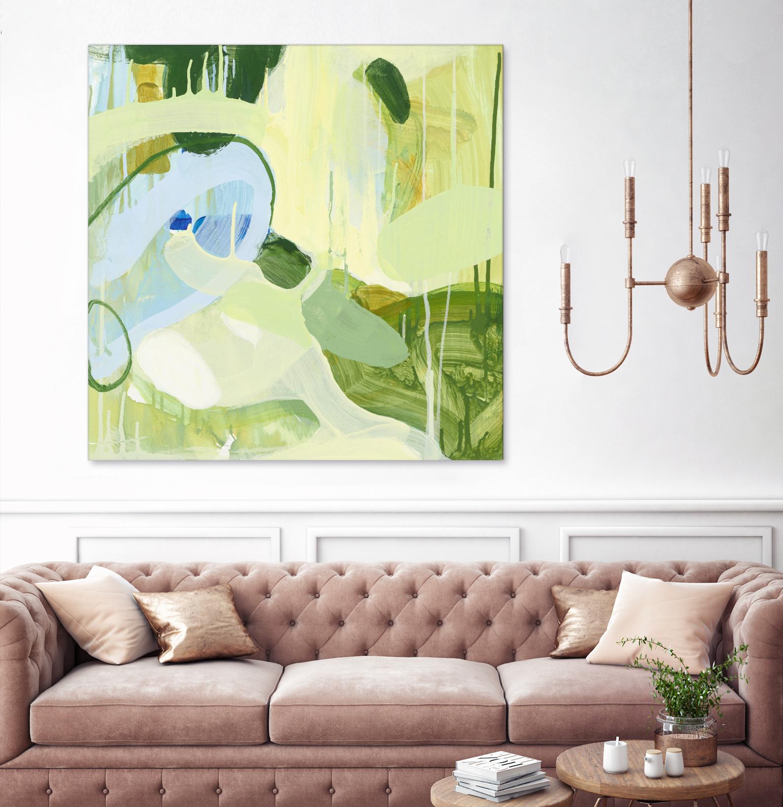 Spring Rain 2 by Glenn Allen on GIANT ART - yellow abstract