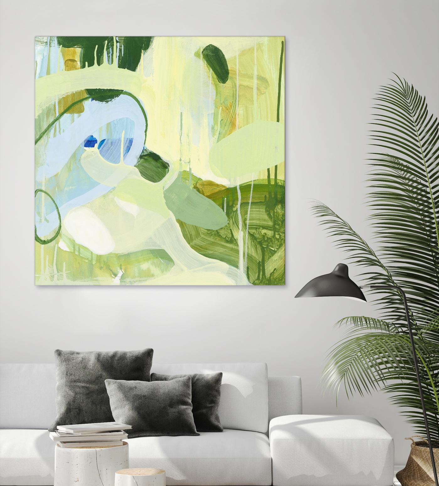 Spring Rain 2 by Glenn Allen on GIANT ART - yellow abstract