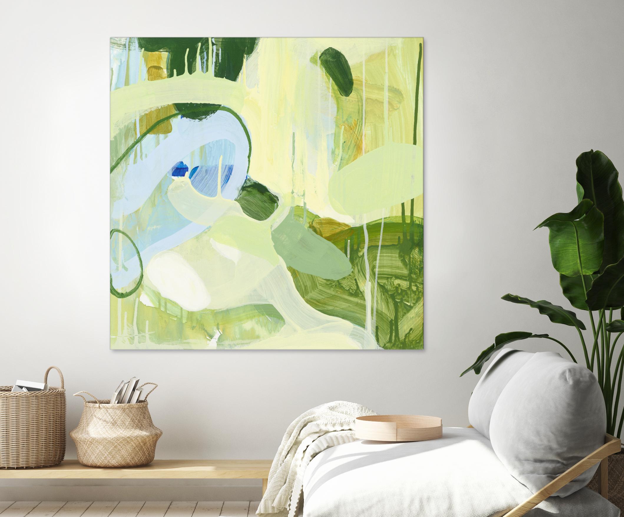 Spring Rain 2 by Glenn Allen on GIANT ART - yellow abstract