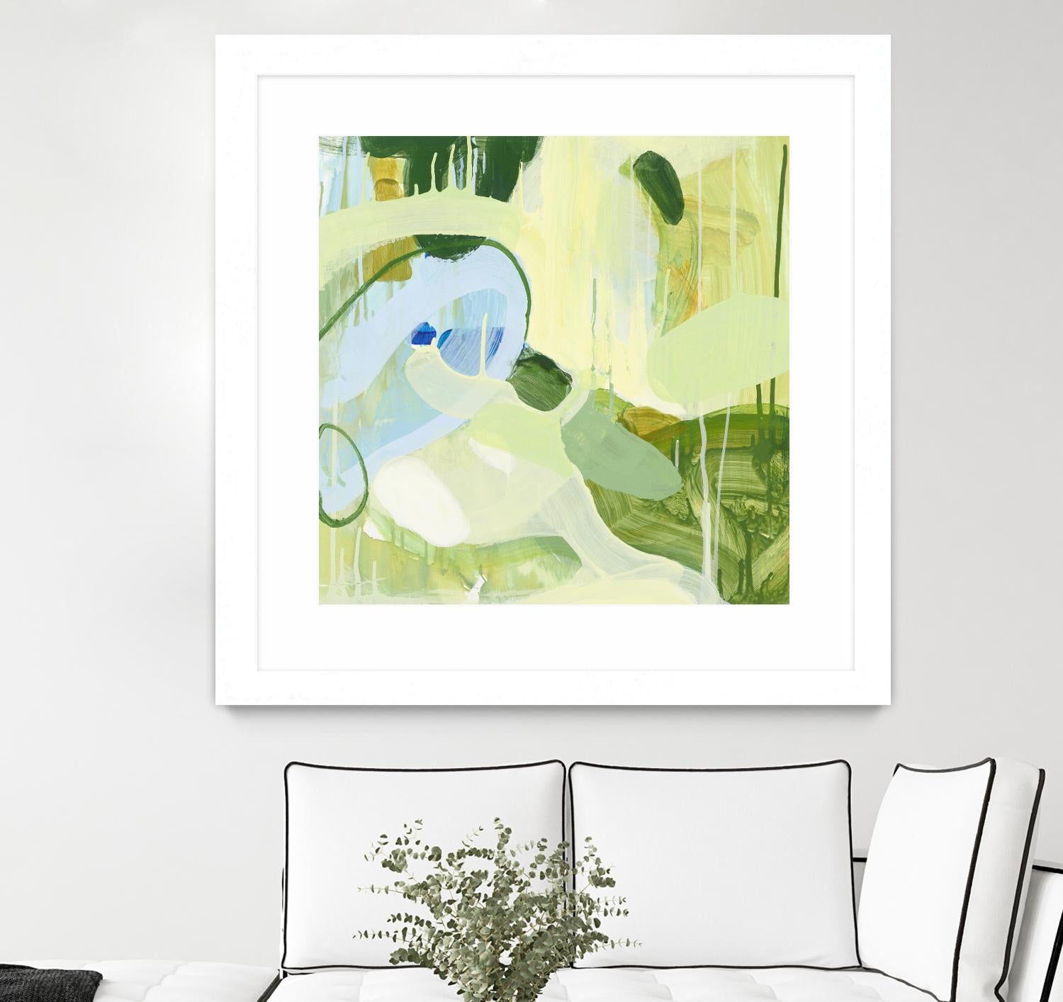 Spring Rain 2 by Glenn Allen on GIANT ART - yellow abstract