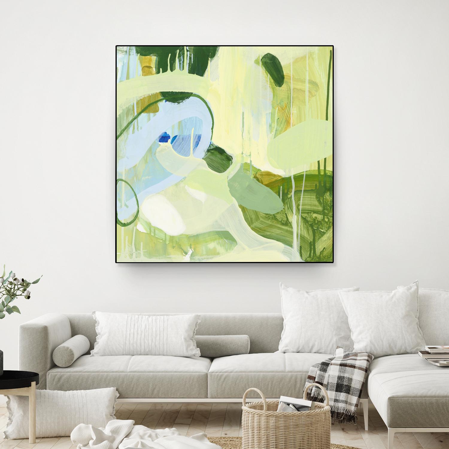 Spring Rain 2 by Glenn Allen on GIANT ART - yellow abstract