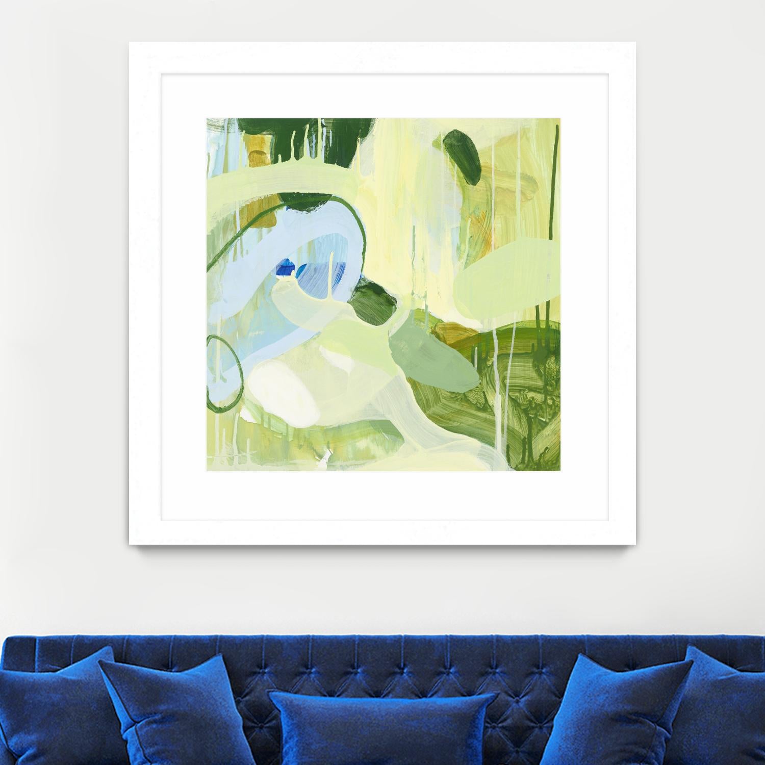 Spring Rain 2 by Glenn Allen on GIANT ART - yellow abstract