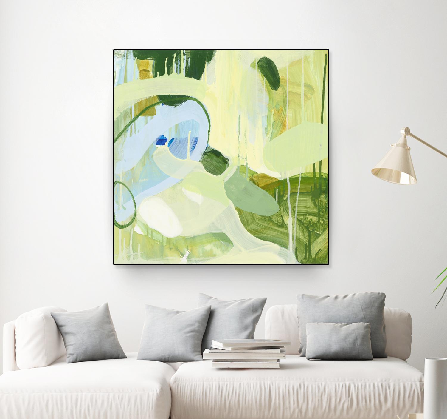 Spring Rain 2 by Glenn Allen on GIANT ART - yellow abstract