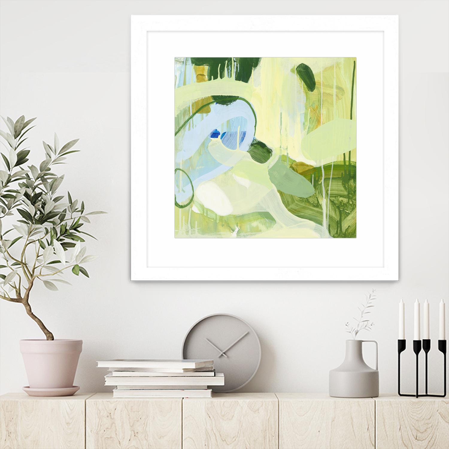 Spring Rain 2 by Glenn Allen on GIANT ART - yellow abstract