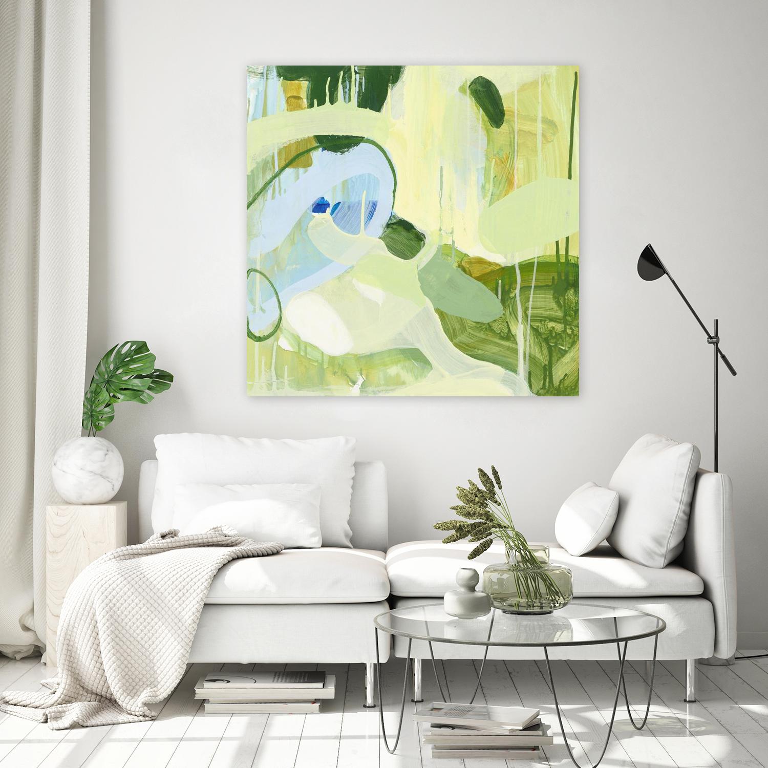 Spring Rain 2 by Glenn Allen on GIANT ART - yellow abstract