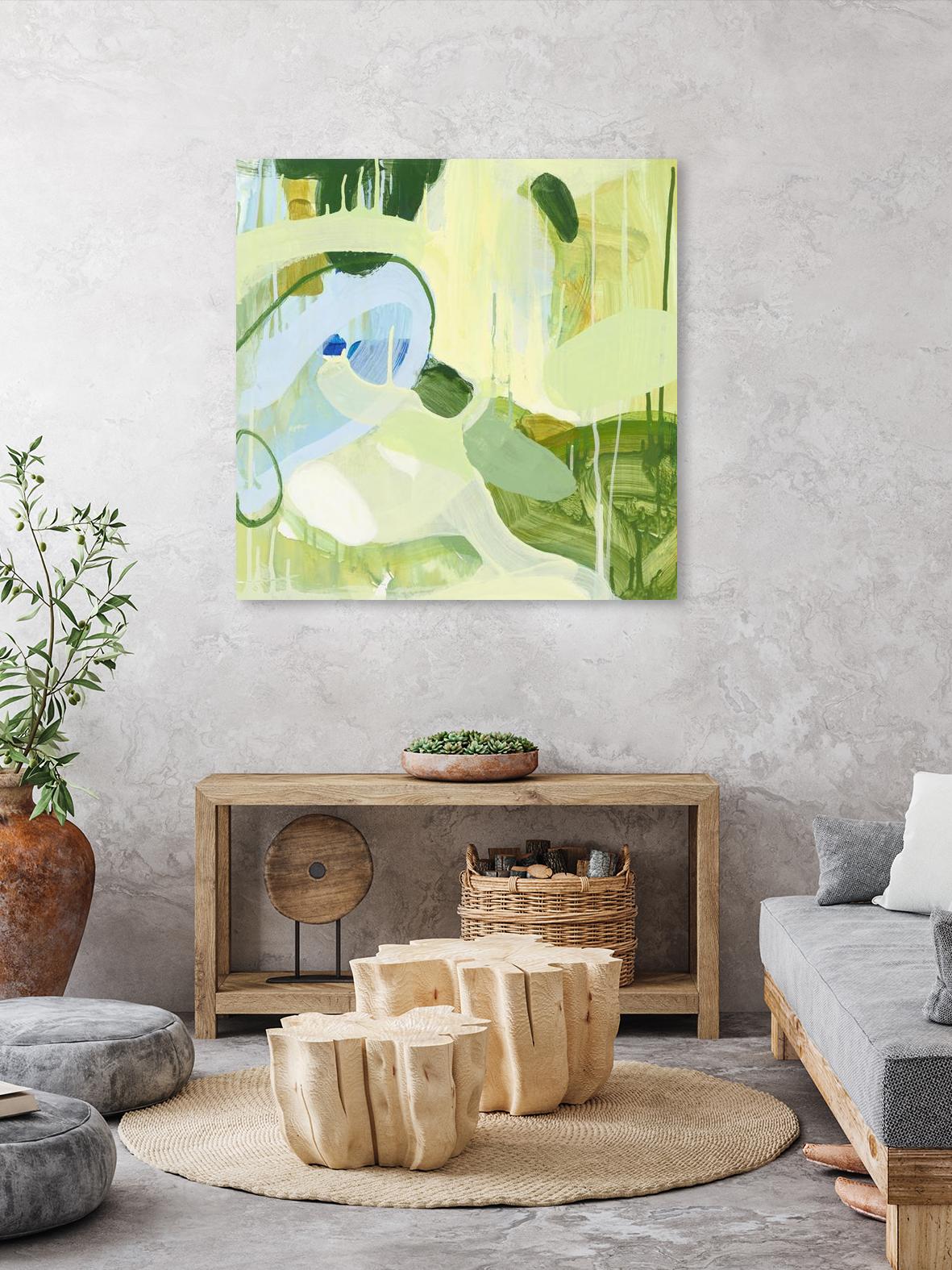 Spring Rain 2 by Glenn Allen on GIANT ART - yellow abstract