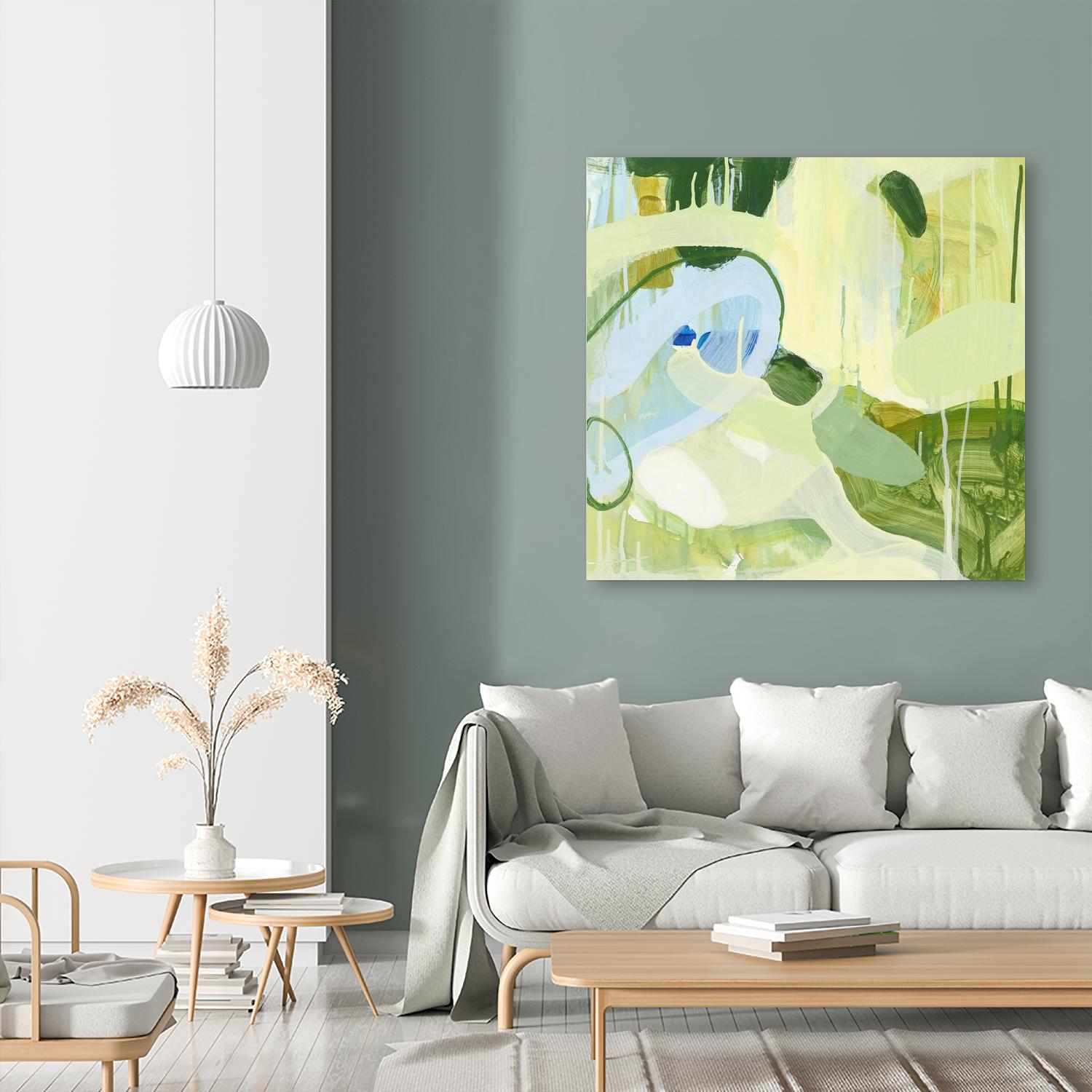 Spring Rain 2 by Glenn Allen on GIANT ART - yellow abstract