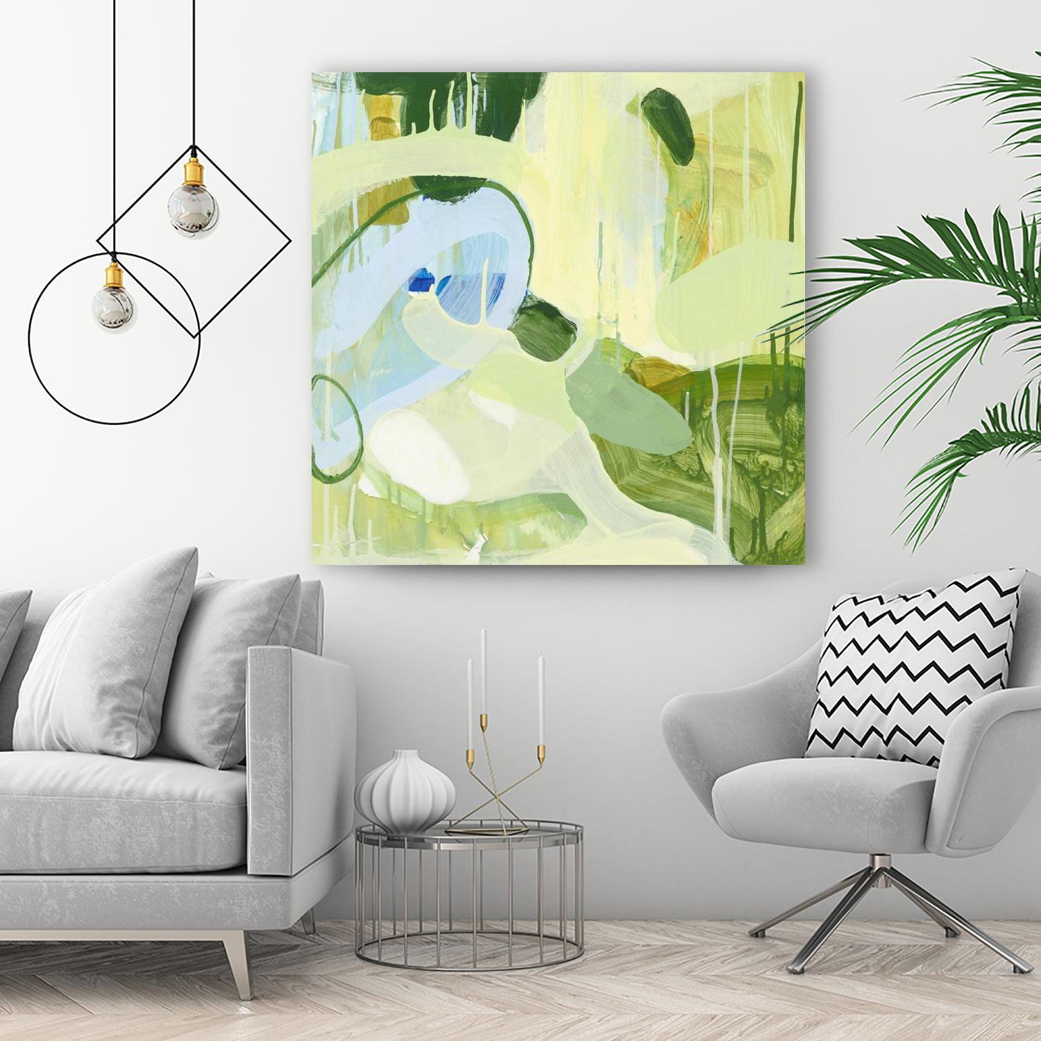 Spring Rain 2 by Glenn Allen on GIANT ART - yellow abstract