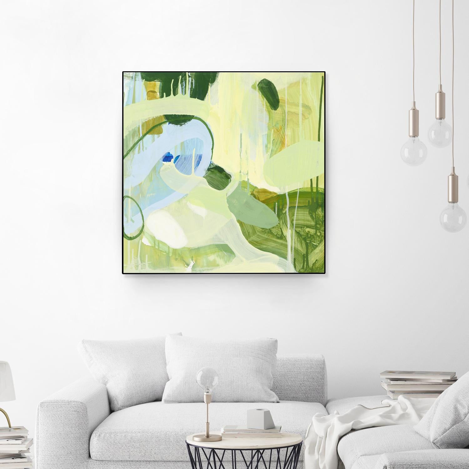 Spring Rain 2 by Glenn Allen on GIANT ART - yellow abstract