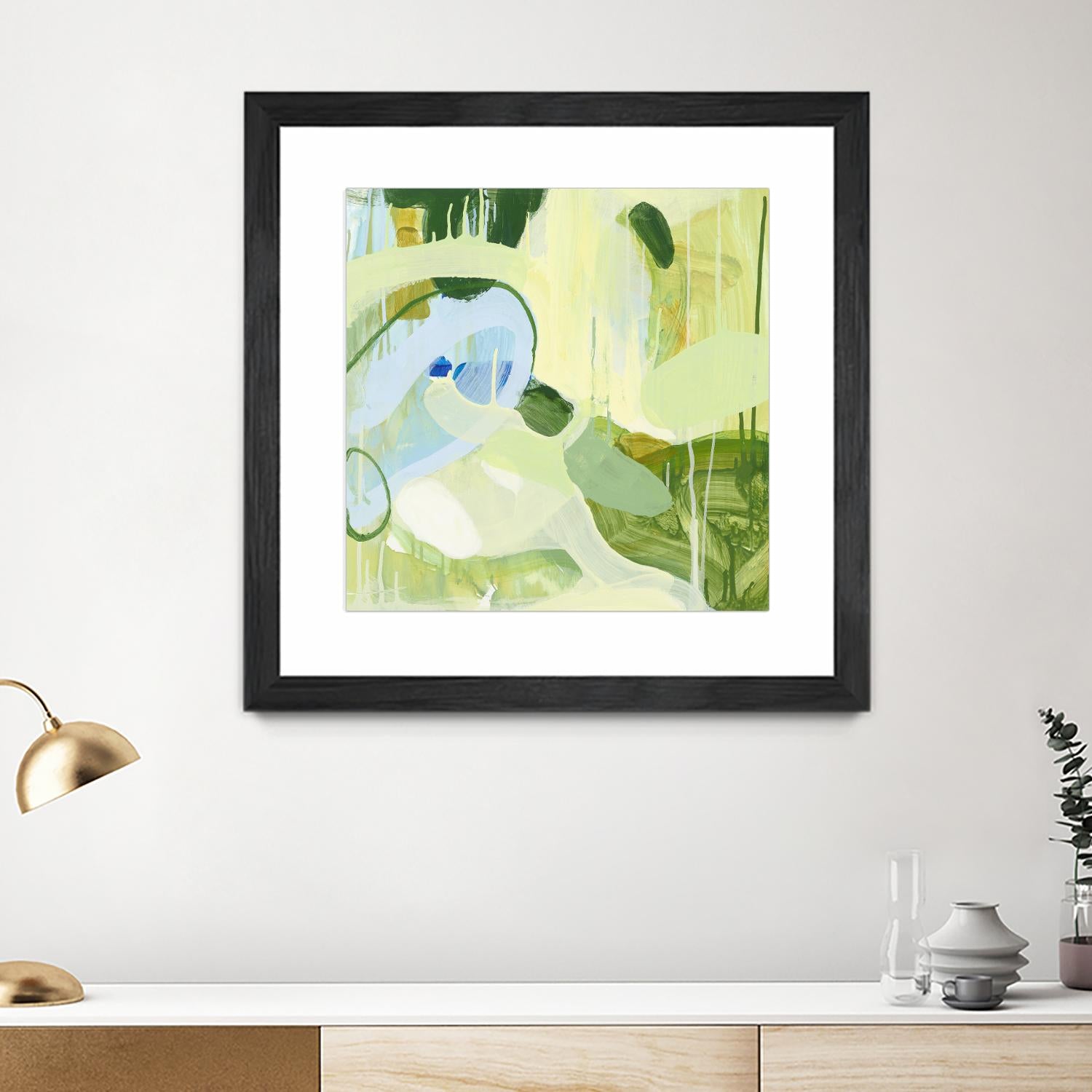 Spring Rain 2 by Glenn Allen on GIANT ART - yellow abstract