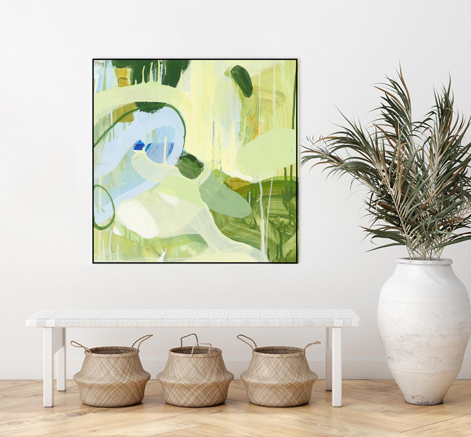 Spring Rain 2 by Glenn Allen on GIANT ART - yellow abstract