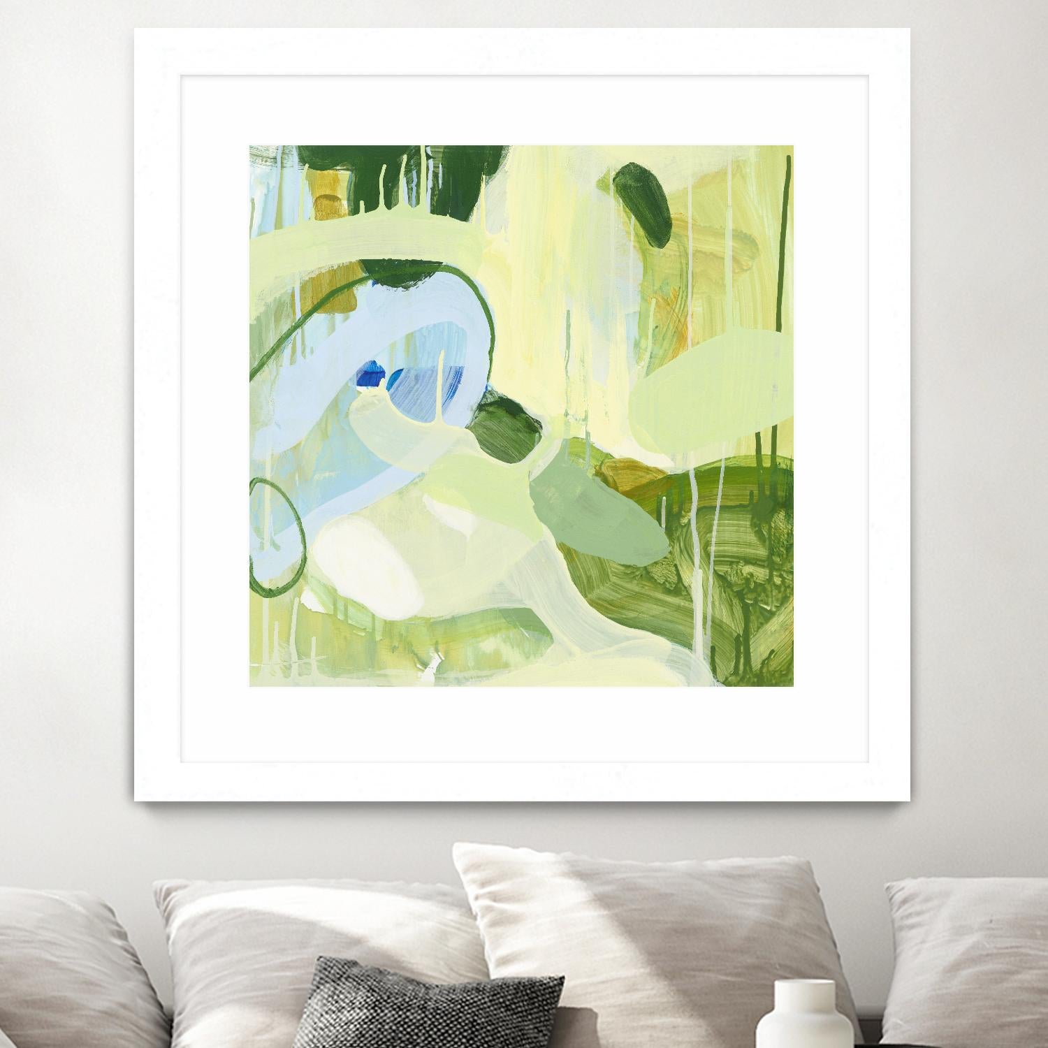 Spring Rain 2 by Glenn Allen on GIANT ART - yellow abstract