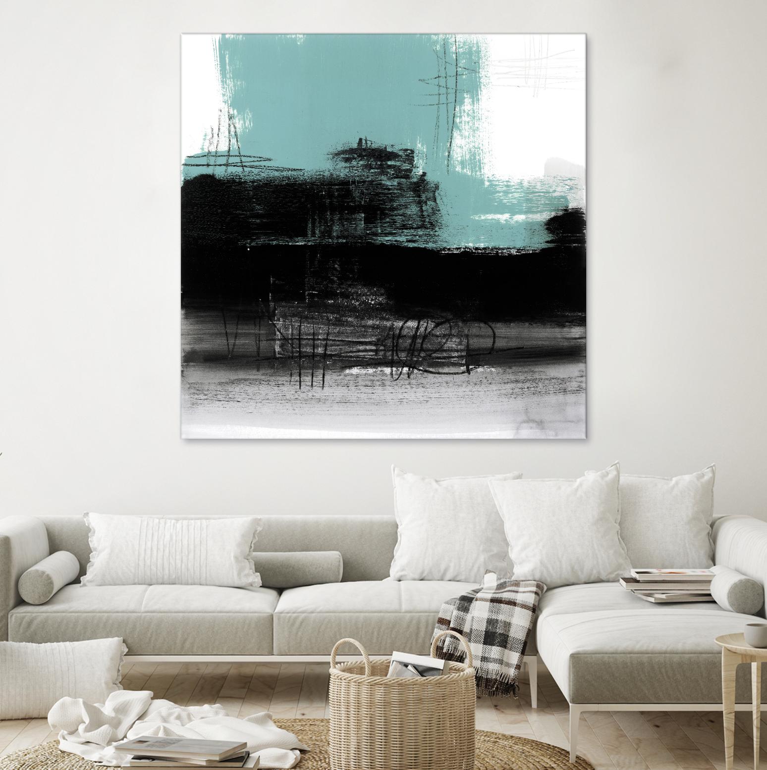 Sandstone C by Franka Palek on GIANT ART - turquoise abstract