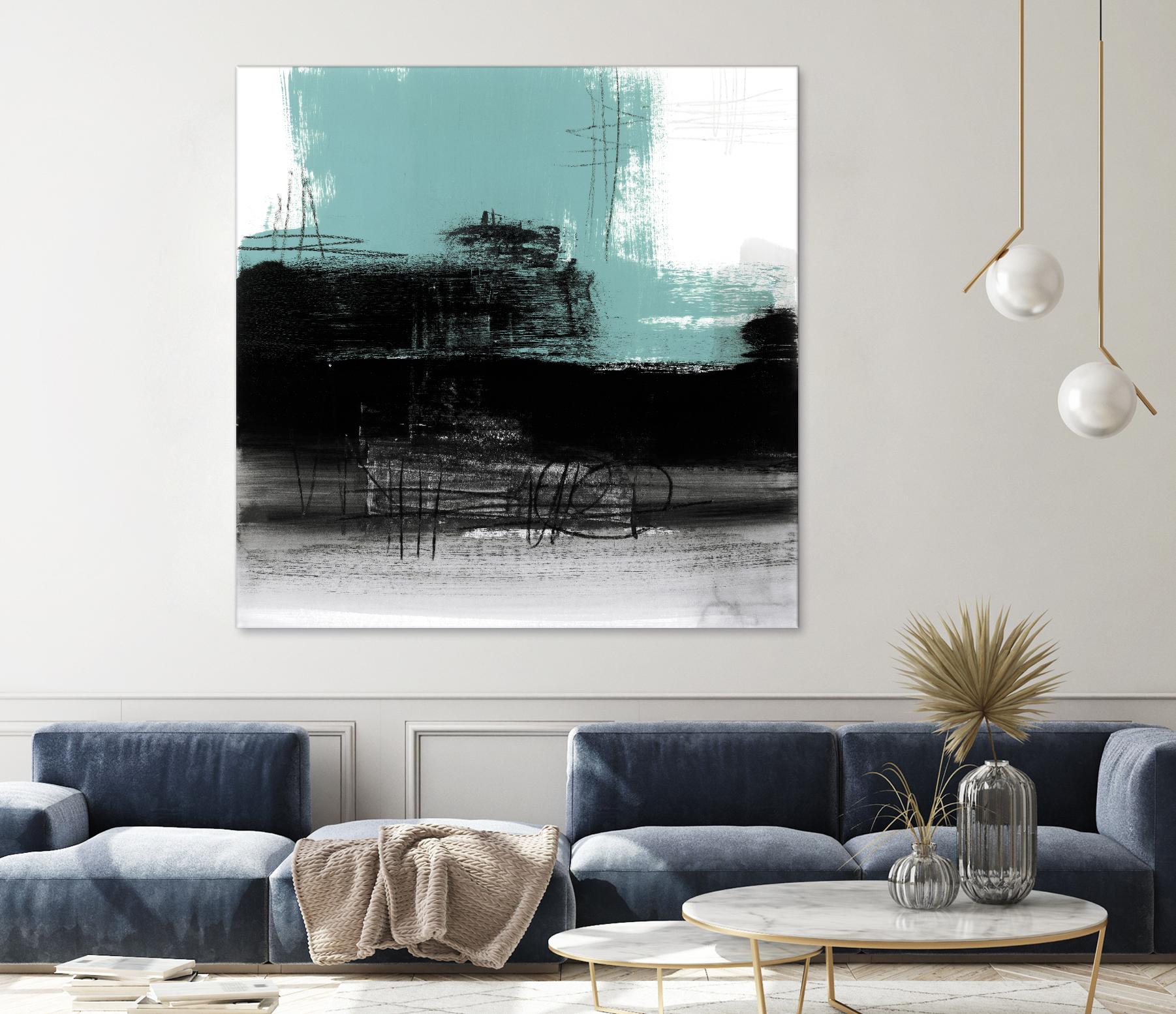 Sandstone C by Franka Palek on GIANT ART - turquoise abstract