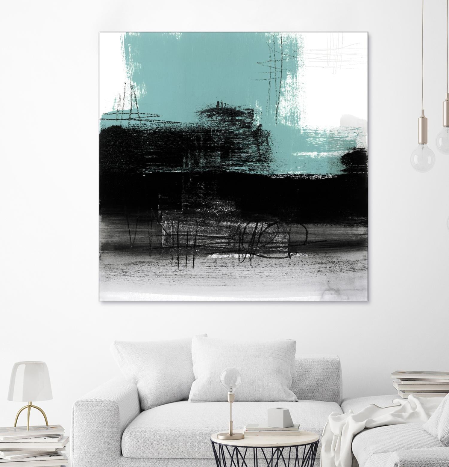 Sandstone C by Franka Palek on GIANT ART - turquoise abstract