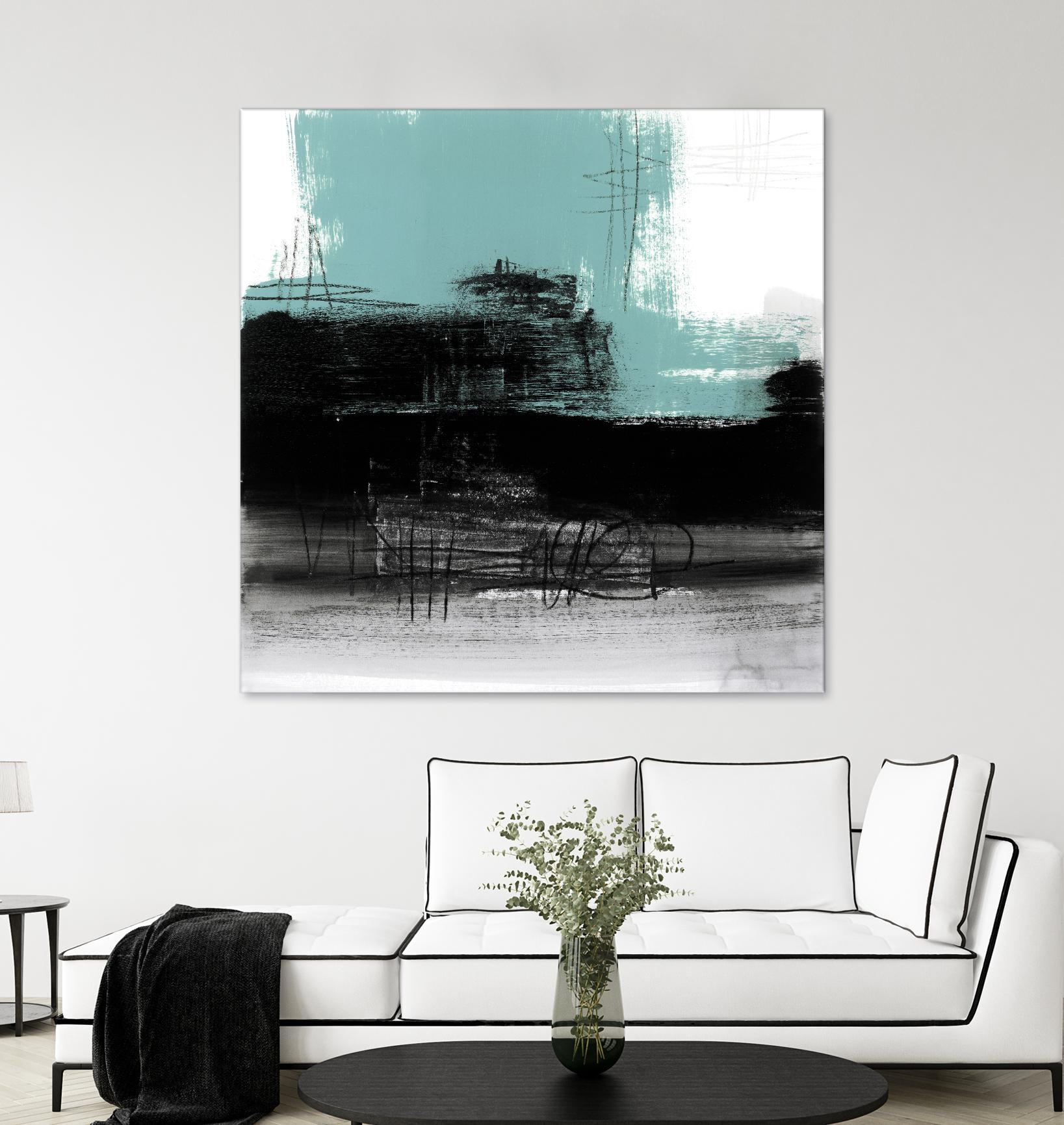 Sandstone C by Franka Palek on GIANT ART - turquoise abstract