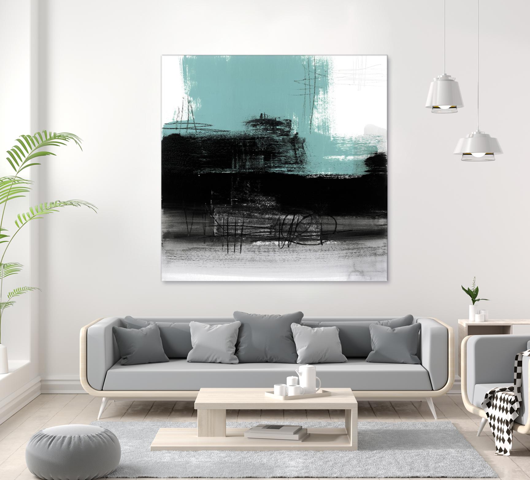 Sandstone C by Franka Palek on GIANT ART - turquoise abstract