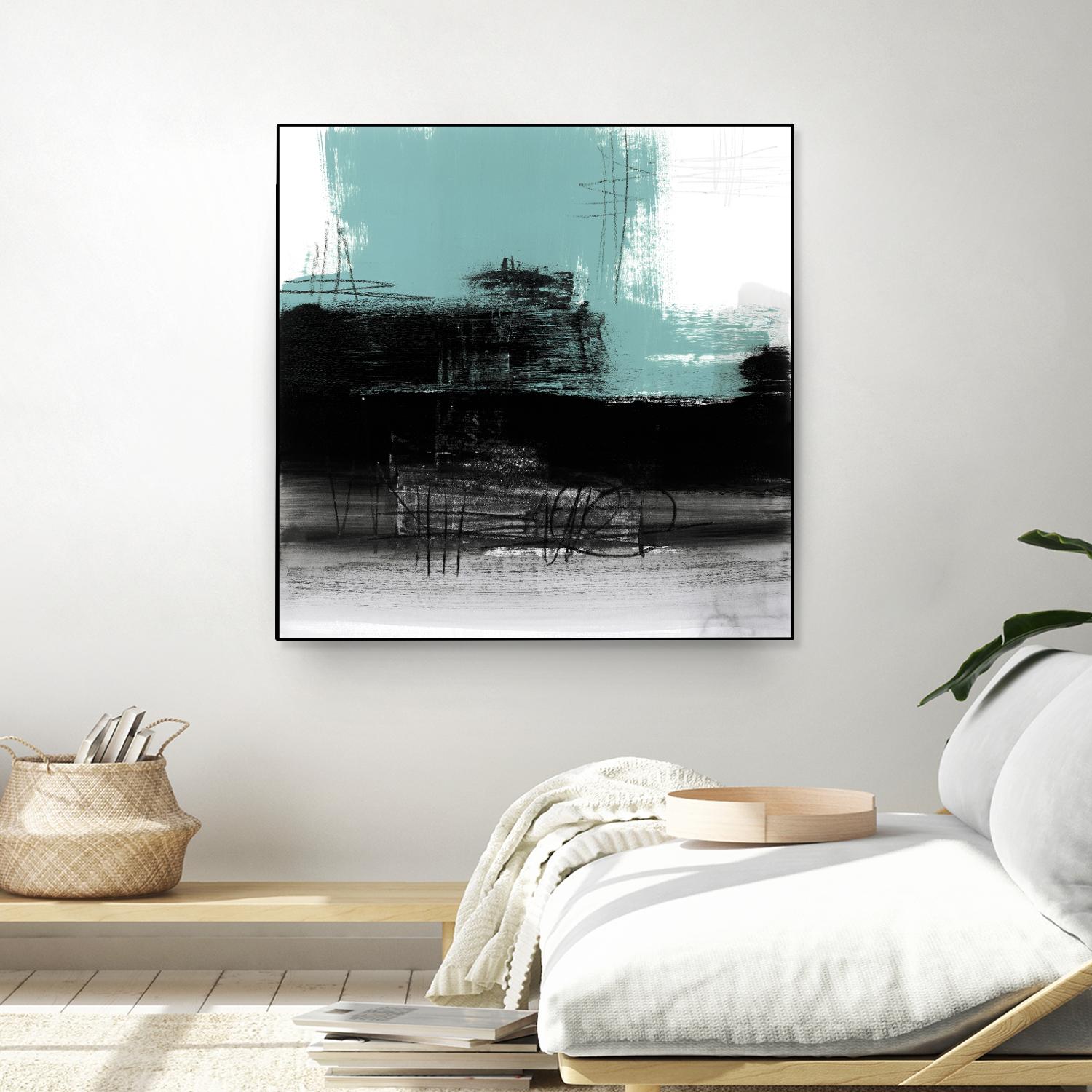 Sandstone C by Franka Palek on GIANT ART - turquoise abstract