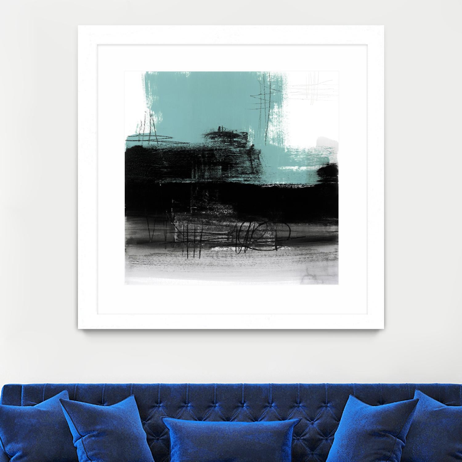 Sandstone C by Franka Palek on GIANT ART - turquoise abstract