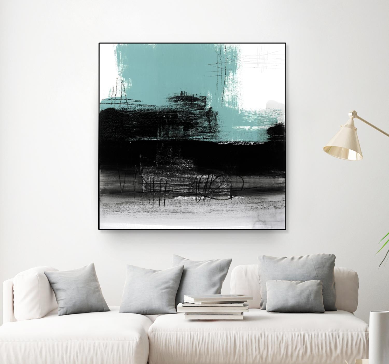 Sandstone C by Franka Palek on GIANT ART - turquoise abstract