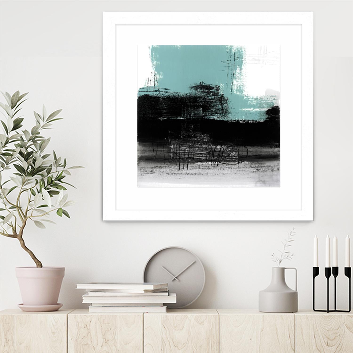 Sandstone C by Franka Palek on GIANT ART - turquoise abstract