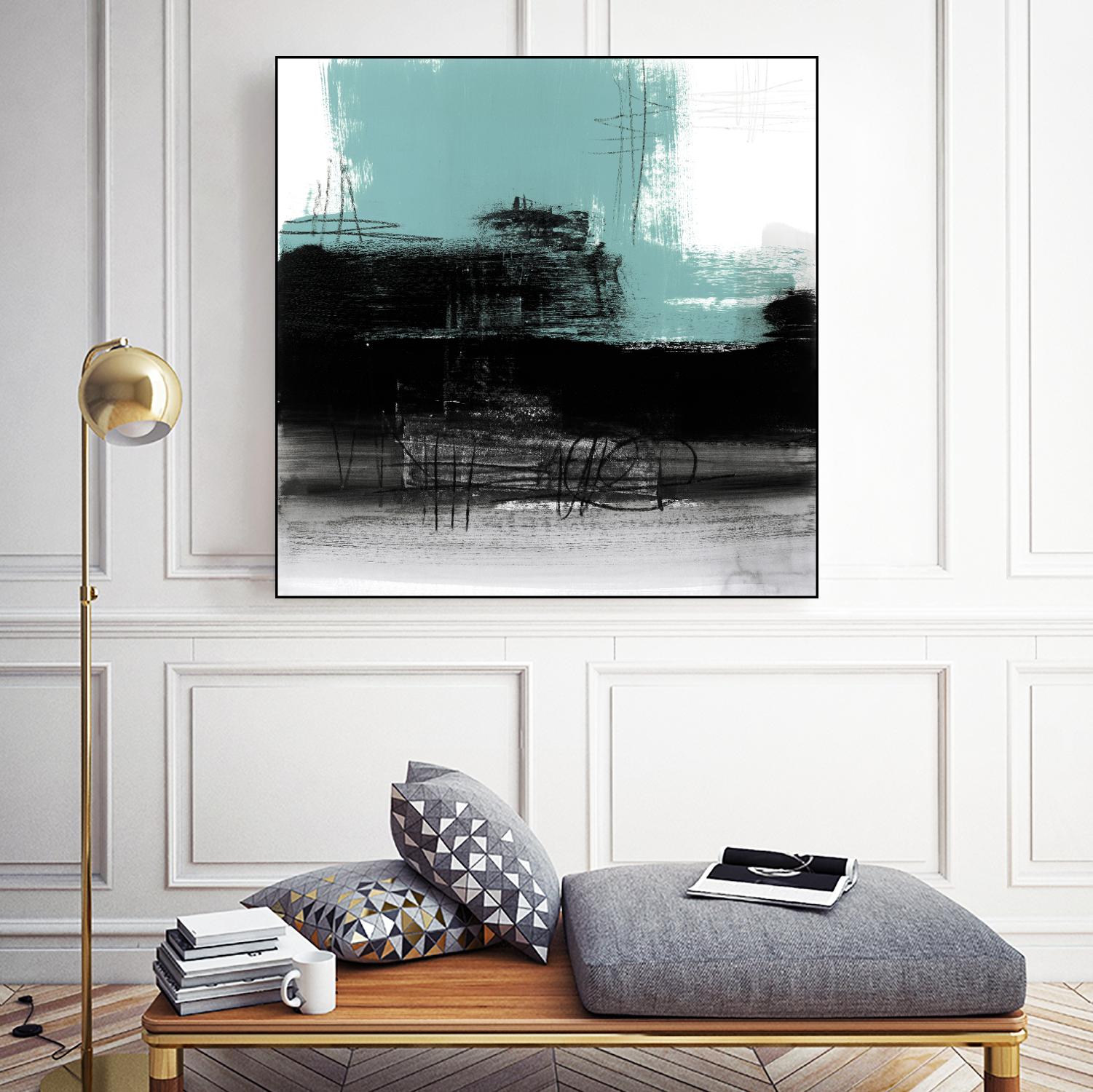 Sandstone C by Franka Palek on GIANT ART - turquoise abstract