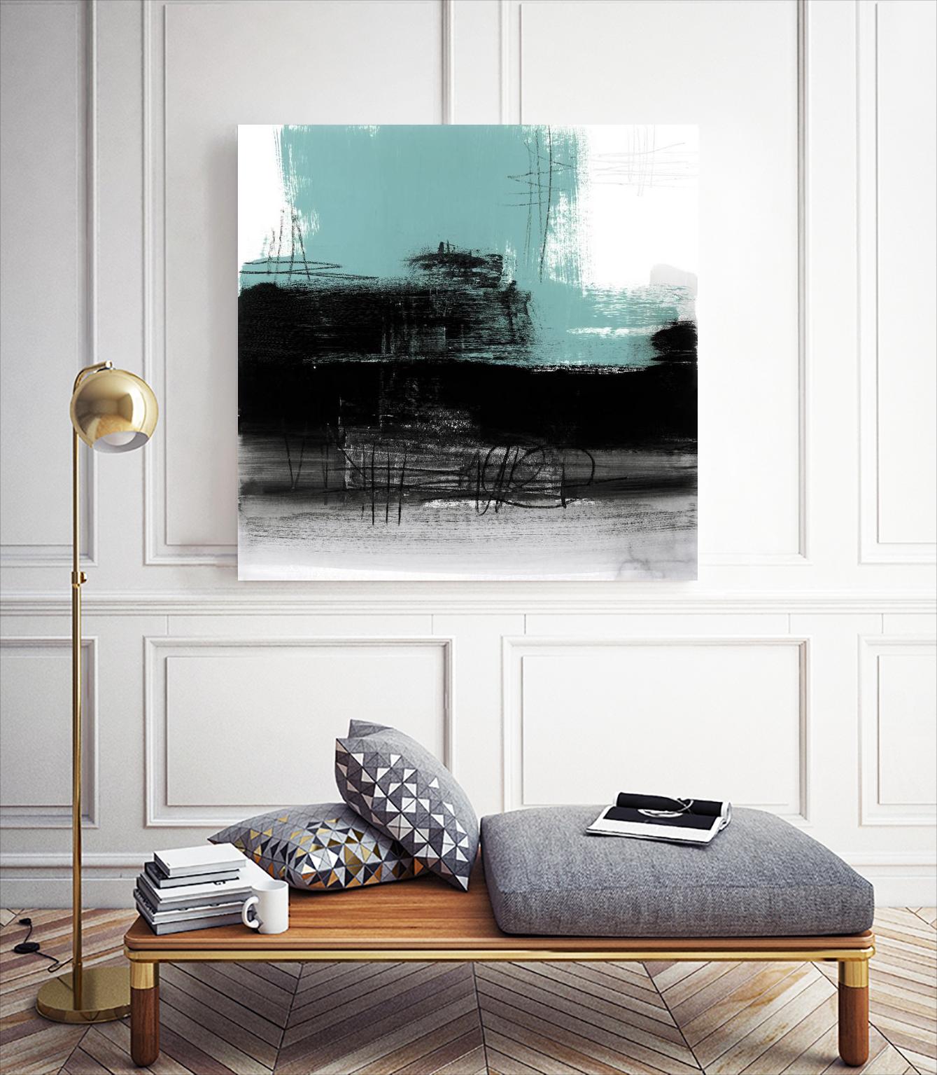 Sandstone C by Franka Palek on GIANT ART - turquoise abstract